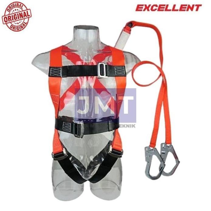Full Body Harness DOUBLE Hook Besar dengan Shock Absorber murah