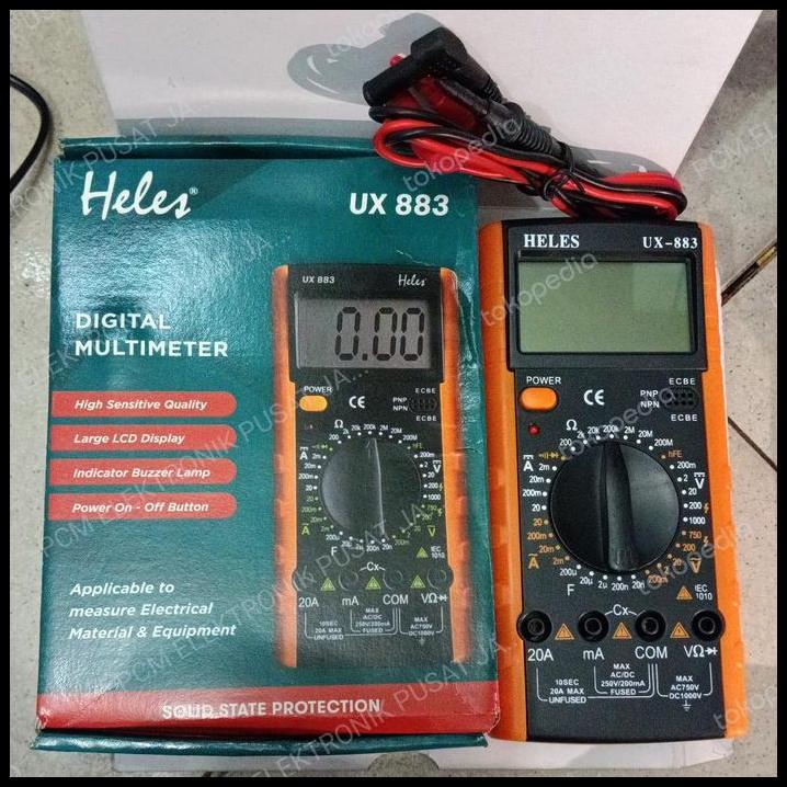TERMURAH 2718 MULTIMETER MULTITESTER MULTI METER TESTER HELES UX883 DIGITAL 