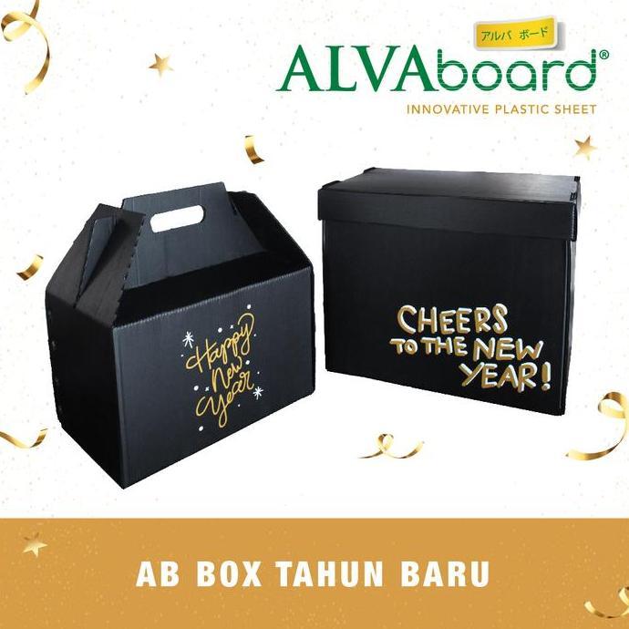Kardus Spesial Tahun Baru ALVAboard Packaging Hampers Dus Sembako
