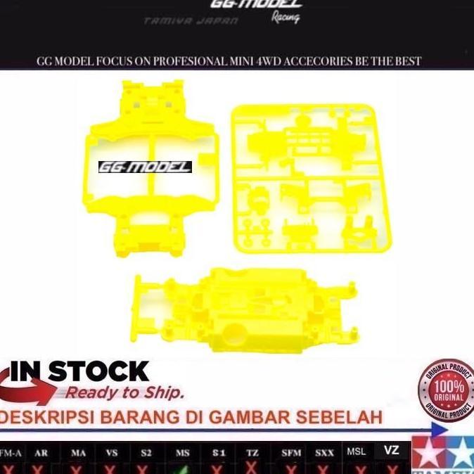 TAMIYA 95296 MS CHASSIS SET YELLOW FLUORESCENT