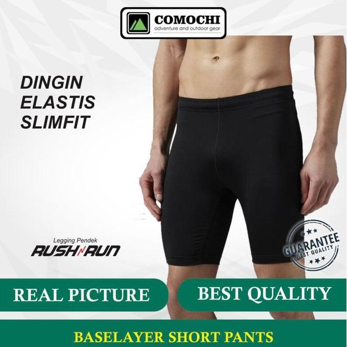 Celana Baselayer Legging Olahraga Pendek Pants sport Strit Pria
