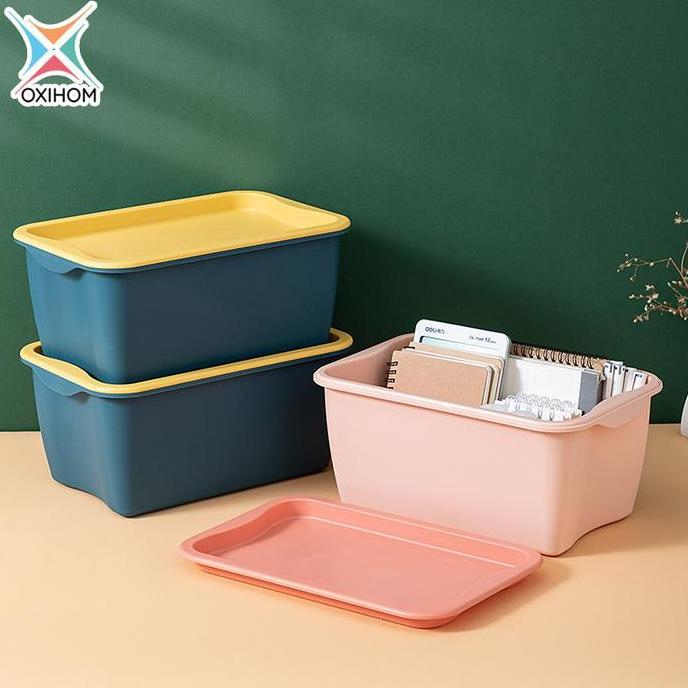 Oxihom Container Box Plastik Kontainer Storage Box Kotak Penyimpanan Mainan Pakaian