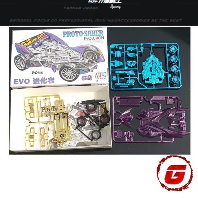 REP TAMIYA 94364 PROTO SABER EVOLUTION CLEAR PURPLE SPECIAL