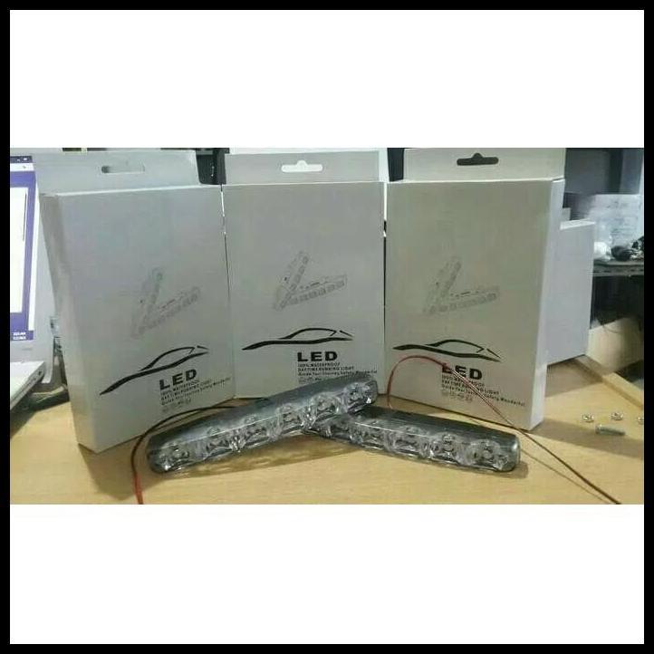 TERMURAH LAMPU LED DRL 6 LED MOBIL ALL NEW AVANZA XENIA 