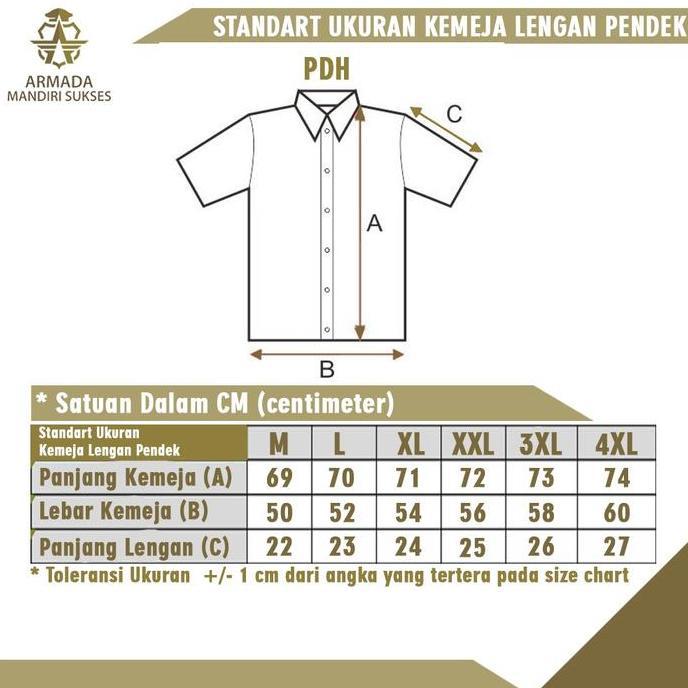 Seragam PDL Safari Lengan Pendek Biru Dongker |Seragam Safari Satpam