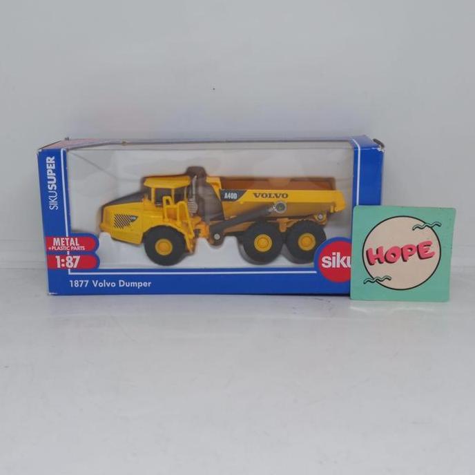 Diecast Construction Siku Super 1877 Volvo Dumper Original
