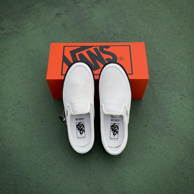 VANS X WTAPS VAULT OG SLIP ON GPS BLACK WHITE ORINAL