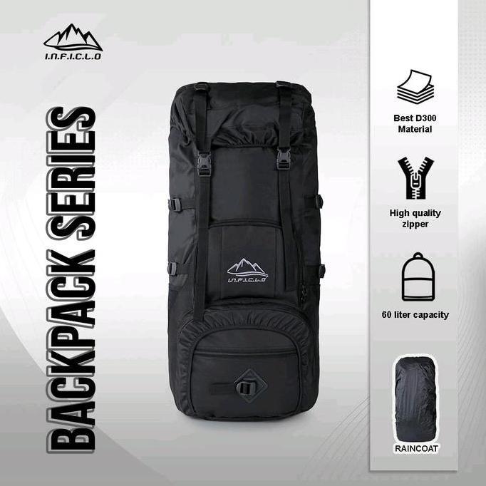 Tas Keril Gunung Travel Punggung Pria 60L