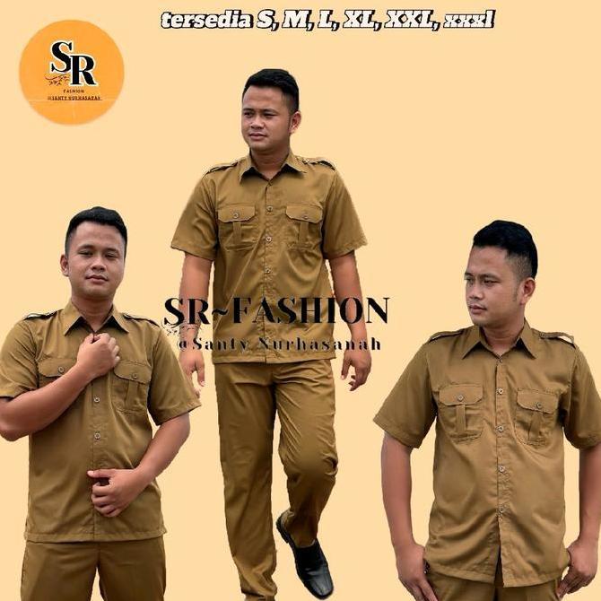 Baju Khaki Pria bahan katun toyobo