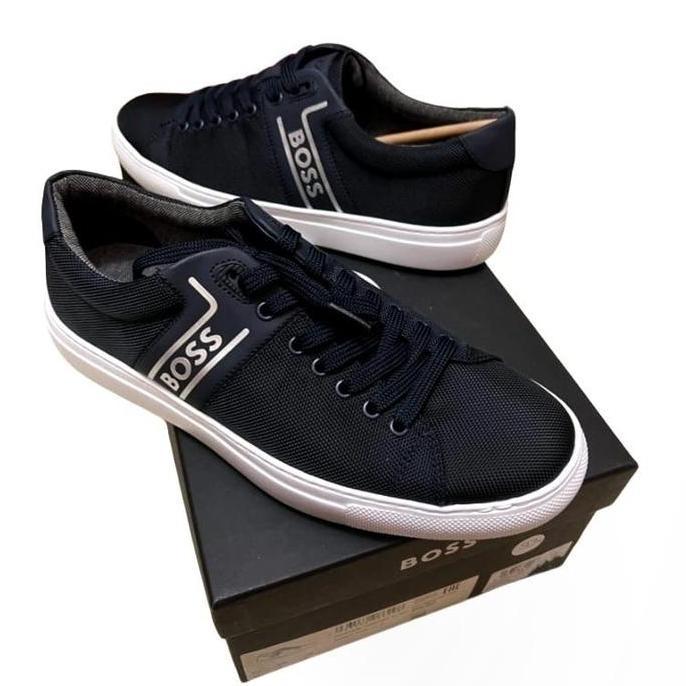 Sepatu Pria Hugo Boss Sneakers Navy Orinal