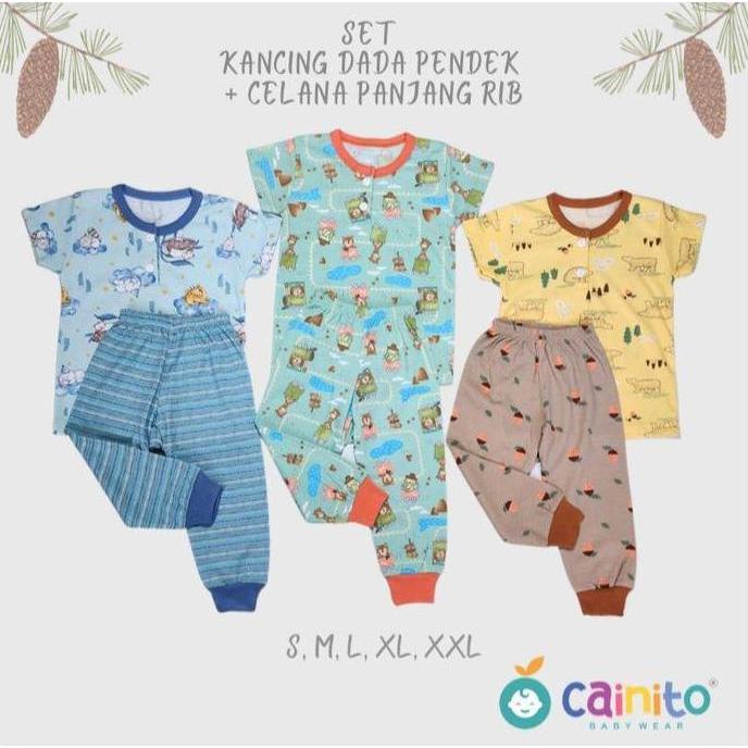 Grgd- Cainito Setelan Baju Pendek Celana Panjang-Cpr
