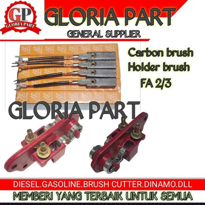 Carbon brush + Holder brush DINAMO FA2/3 DENYO