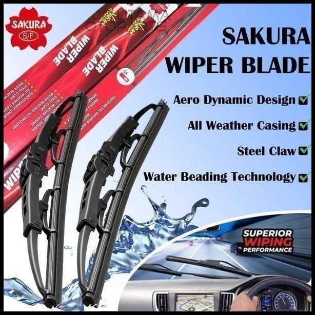 TERBARU WIPER KACA DEPAN HILUX 2016 WIPER MOBIL SAKURA 