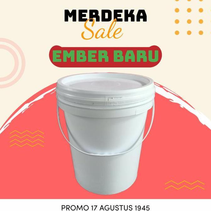 Bersih- Ember 25 Kg ( Pail,Ember Cat )  Baru