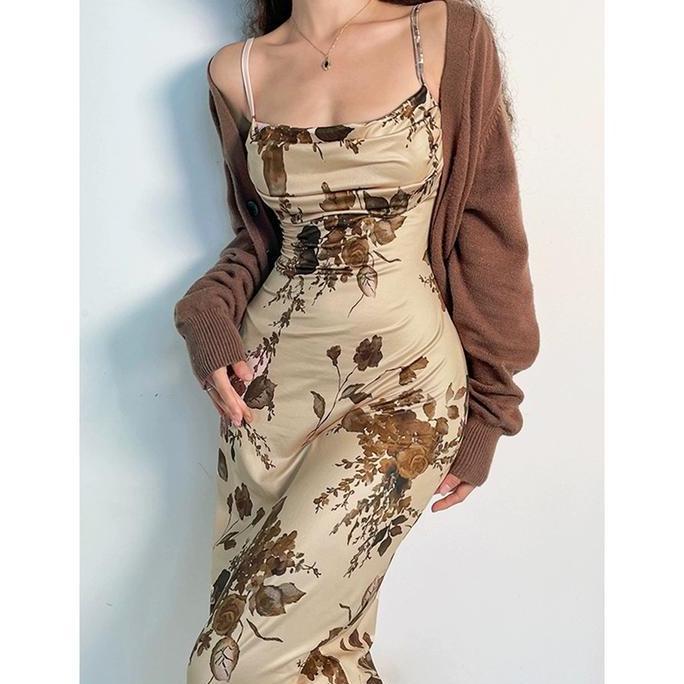 Xyxy- 452 Dress Raya 2025 Tanpa Lengan Halter Dress Wanita Kekinian Elegant Pantai White Dress Party