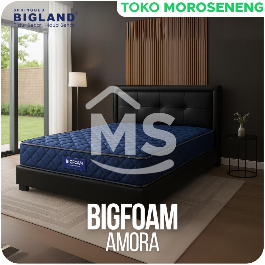 Kasur Busa BIGFOAM BIGLAND Amora Premium Tebal 20 cm Density 16/R40 Rebonded Foam