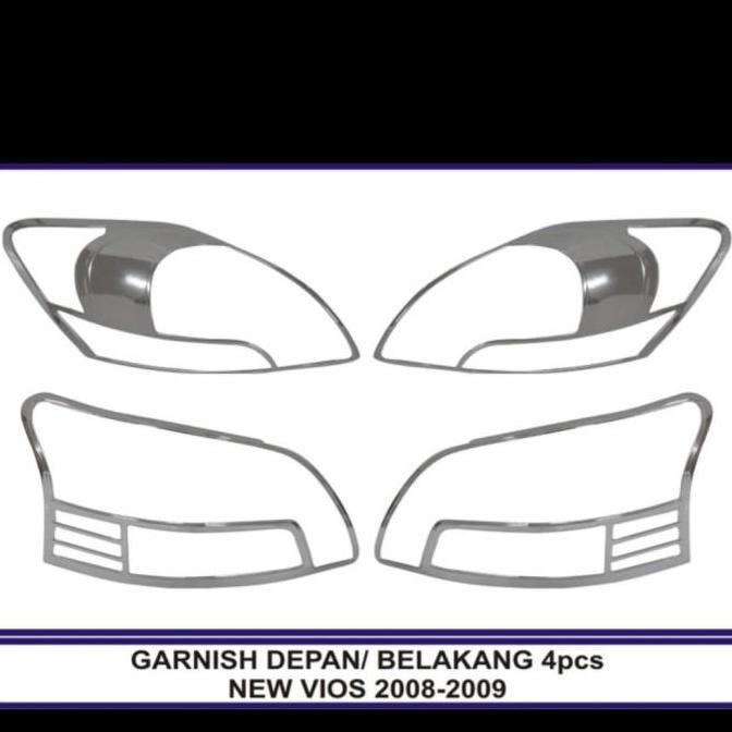 GARNISH GARNIS LAMPU DEPAN BELAKANG NEW VIOS GEN 2 2008 - 2012 BEST QUALITY
