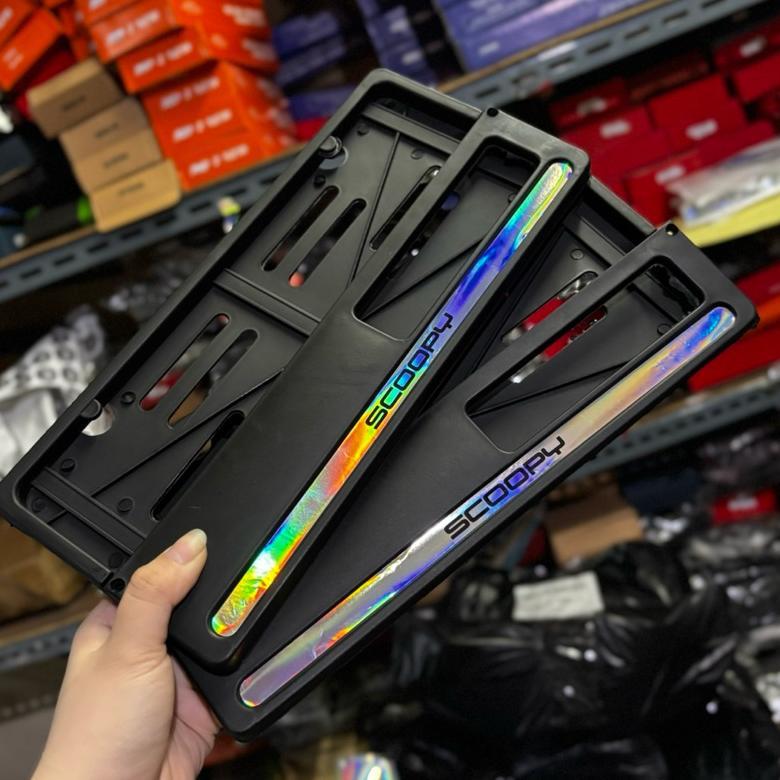 HOT` DISKON COVER PLAT NOMOR MOTOR LIST HOLOGRAM SCOOPY DUDUKAN PLAT NOMOR MOTOR SCOOPY HARGA TERMUR