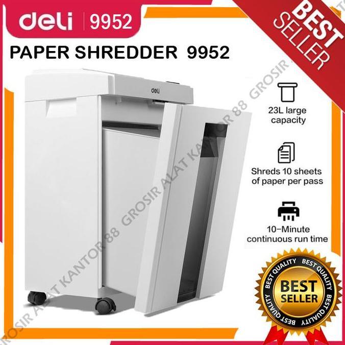 Troniktik- Paper Shredder Deli E9952 / Mesin Penghancur Kertas Deli 9952