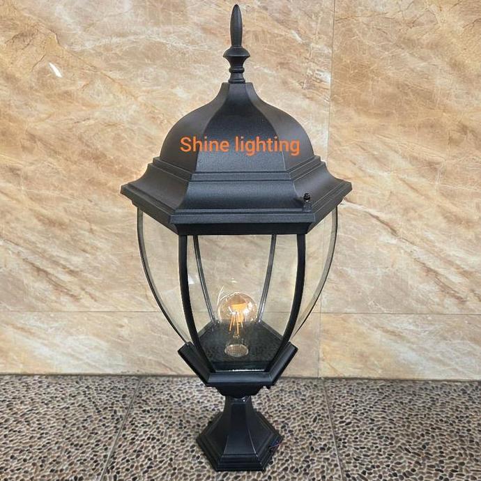 Lampu pilar klasik eropa modern luar ruangan waterproof tipe 11004 S ASLI