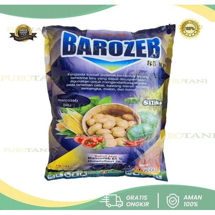 Barozeb 80 Wp Fungisida Mankozeb Biru Plus Silika Barozeb 80Wp 1Kg