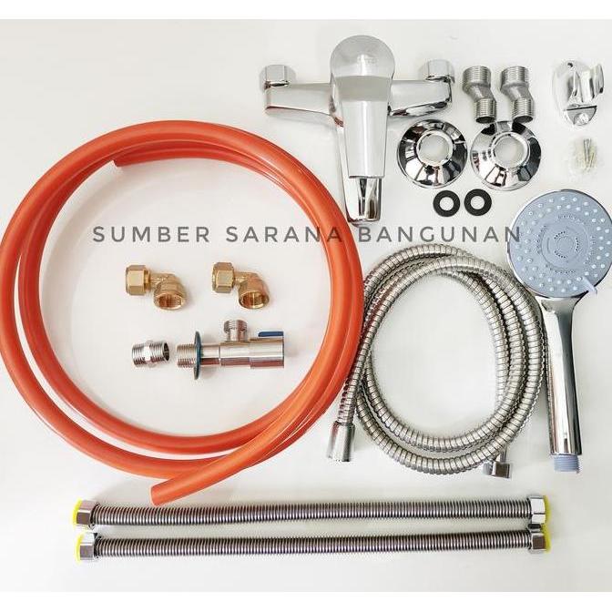 Banivestiwall - Paket 1 Lengkap Aksesoris Water Heater Listrik Dalam Tembok Ariston