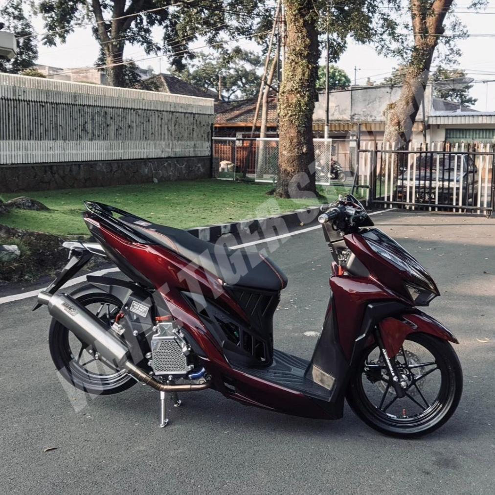 BEST SELLER` SKOTLET STIKER MOTOR DARK RED METALIK CANDY SKOTLET MERAH TUA METALIK CANDY SCOTLITE DA