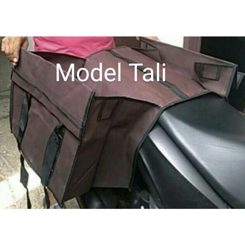 FAVORIT` [NASIONAL]TAS MOTOR OBROK ANTI AIR TEBAL MUATAN 100KG KANVAS TERPAL DEKLIT RONJOT TALI SAMP
