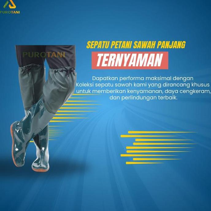 Sepatu Lumpur Sawah Sepatu Tandur Matun Anti Keong 60 Cm