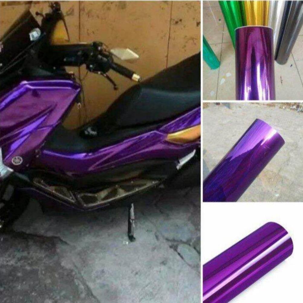WAJIB PUNYA` STICKER SKOTLET MOTOR WARNA UNGU PURPLE CANDY METALIC STICKER UNGU METALIK CANDY