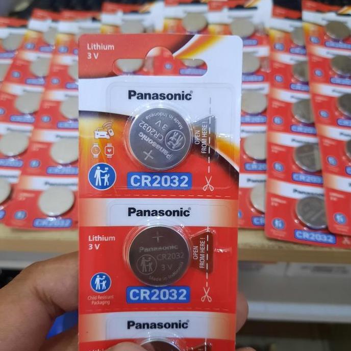 Homemart- Baterai Cr2032 Panasonic Original Lithium 3 Volt Baterai Cr2032 Panasonic