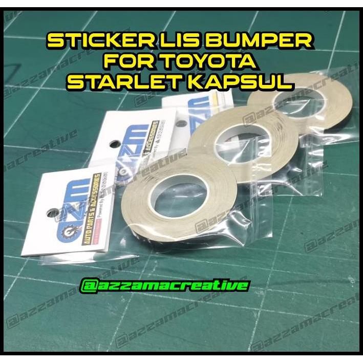 TERBARU STIKER LIST BUMPER FOR TOYOTA STARLET KAPSUL 