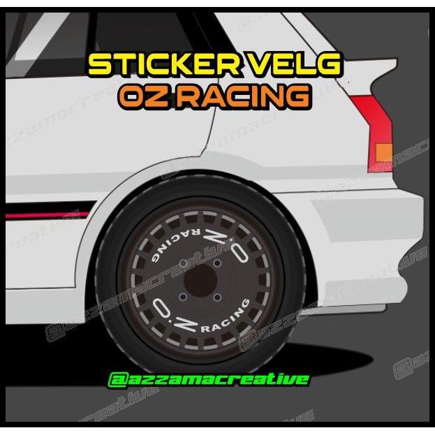 TERBARU STICKER VELG MOBIL OZ RACING 