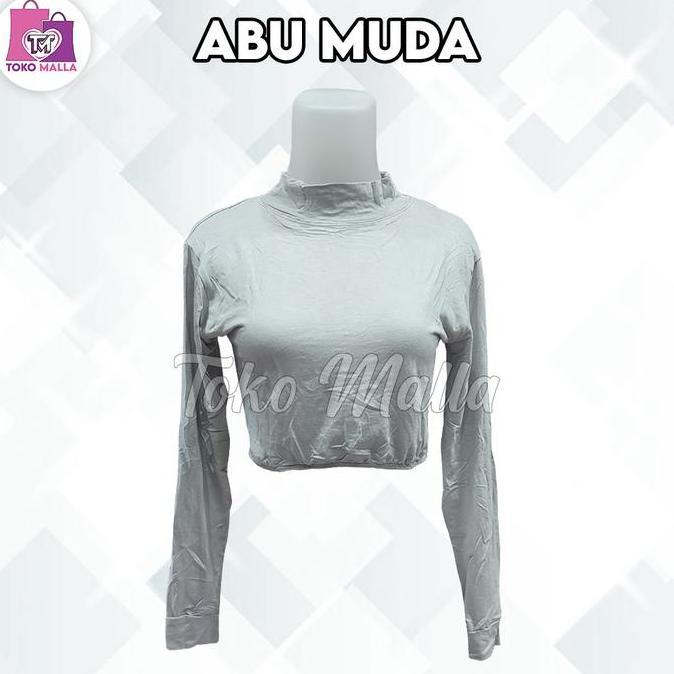 Busananew- Manset Setengah Badan Dalaman Muslimah Lengan Panjang Manset India Tangan Panjang Croptop