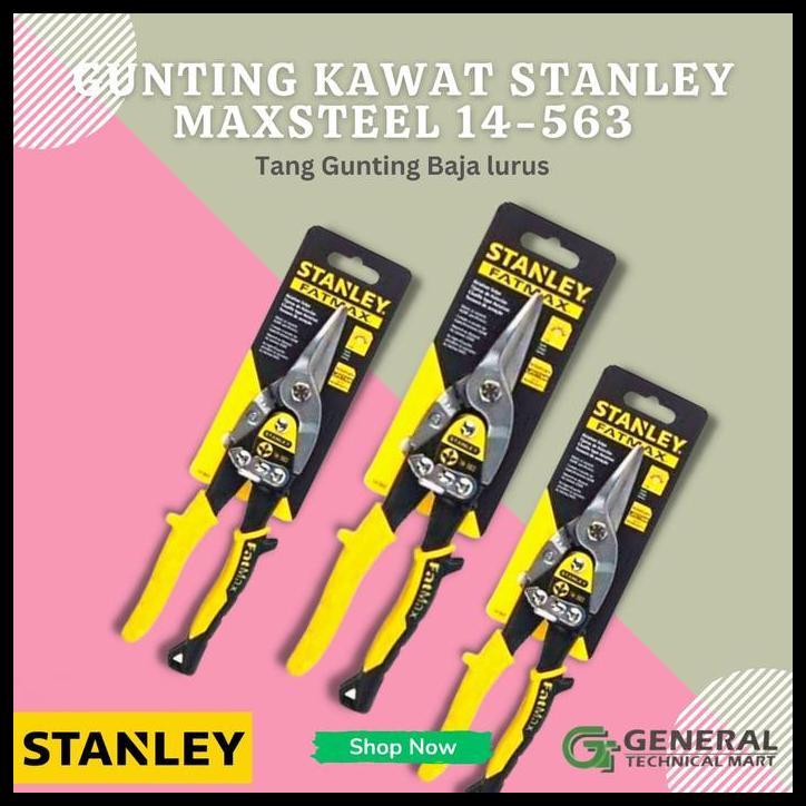 TERLARIS GUNTING BAJA RINGAN 10" STANLEY GUNTING LURUS