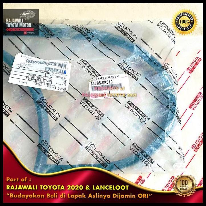 BEST DEAL KARET KACA BELAKANG FORTUNER 2004-2015 TRIM BACK WINDOW SEKELILING DAM DAMPER ORIGINAL GEN