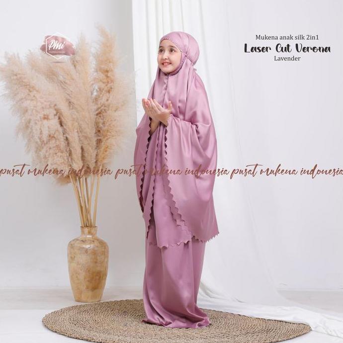 Mukena 2in1 Laser Cut Anak Verona (TERBAIK) (TERBARU) (TERMURAH)