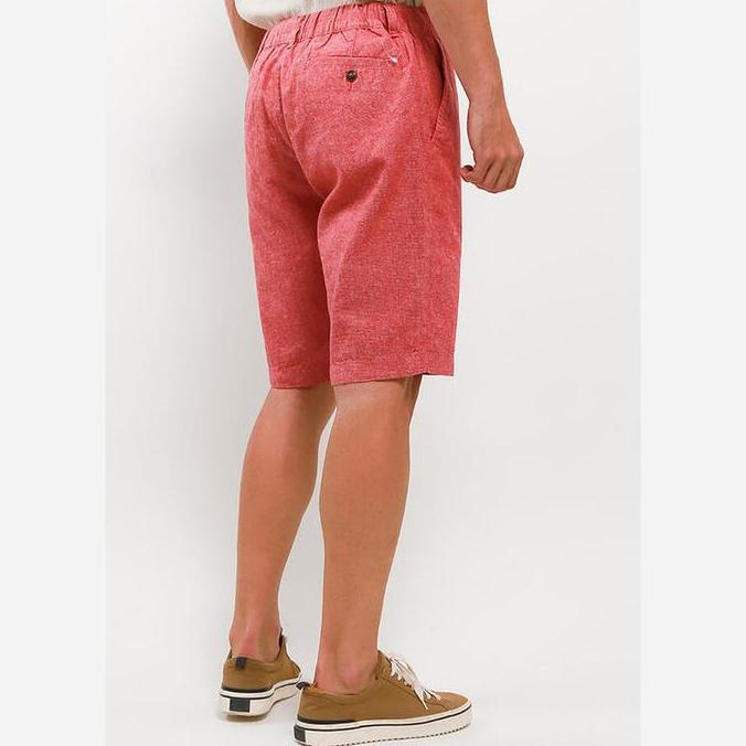 Pilihan Teratas- Giordano Linen Short Pria Dusty Pink