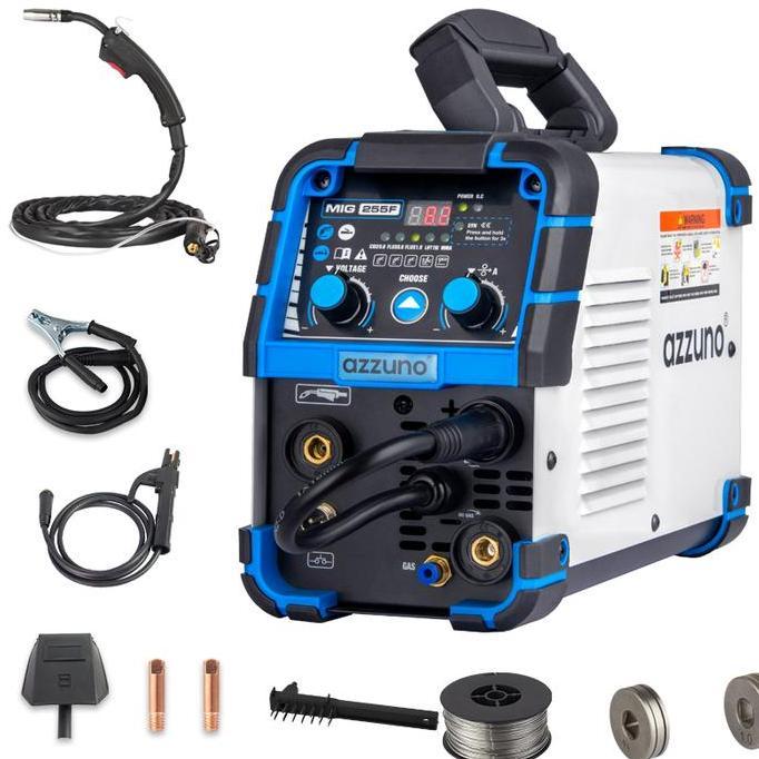 Weldeflow- Azzuno Mesin Las Listrik Mig Tig Arc Co2 Las Argon 4 In 1 Mesin Las Inverter Welding Mach