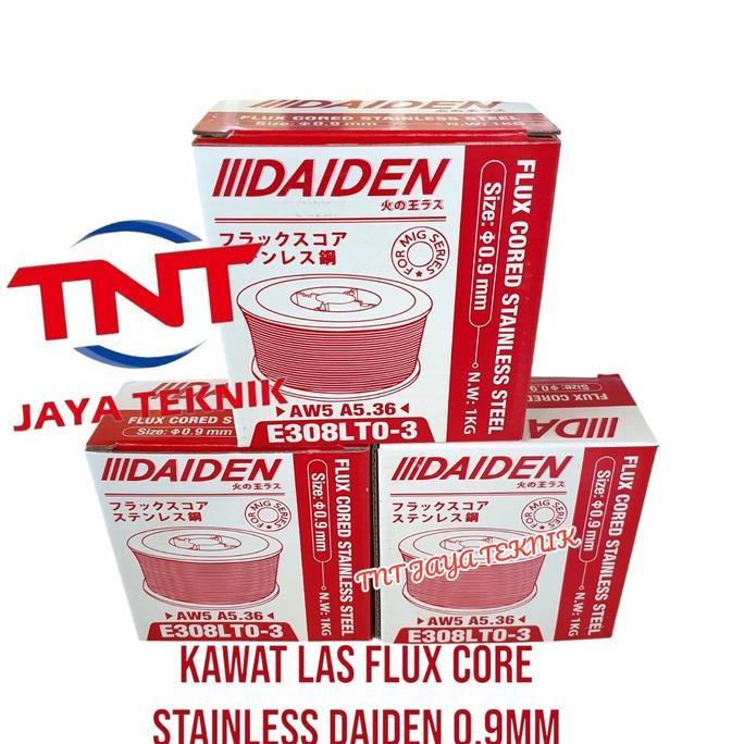 Weldeflow- Kawat Las Flux Core Stainless Daiden 0.9Mm / Kawat Las Mig Stainless