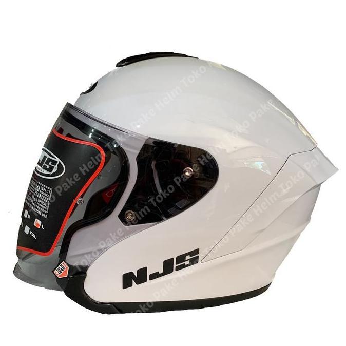 * HELM NJS KAIROZ PUTIH WHITE HALF FACE ORIGINAL 100% ''