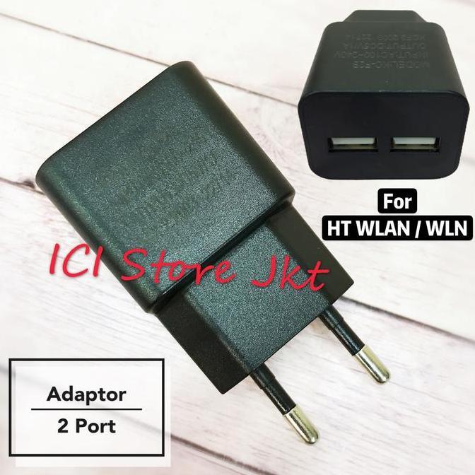 Callbe- Charger Ht Wlan 2 Lubang / Adaptor Ht Wlan 2 Lubang