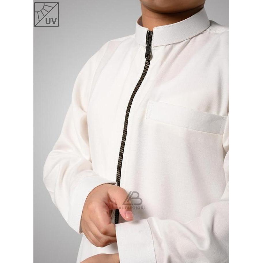 Al Bukhori - ANTI UV Jubah Anak Gamis Laki Laki Thobe Premium 4 - 12 Tahun Lengan Panjang - Jubah Ay