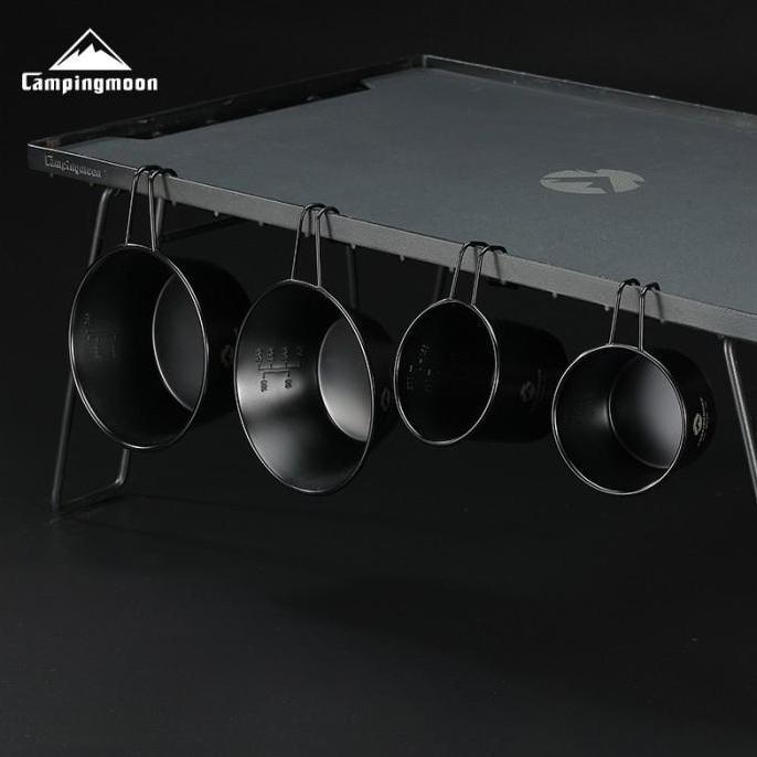 Thebest- Mangkok Gelas Black CAMPINGMOON Camping
