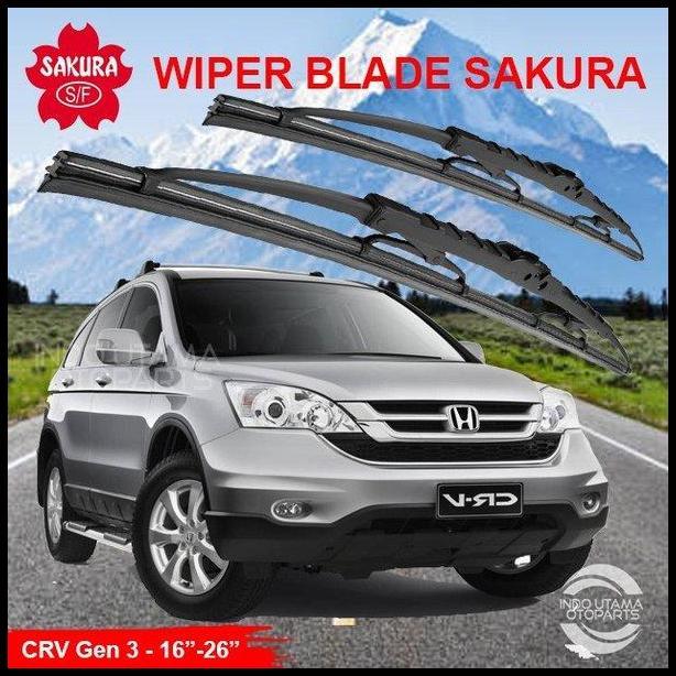 BEST DEAL WIPER KACA DEPAN CRV GEN 3 WIPER MOBIL SAKURA 