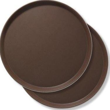 Thebest- UGO Nampan Baki Saji Tray Bulat Polos Plastik Bulat round anti slip