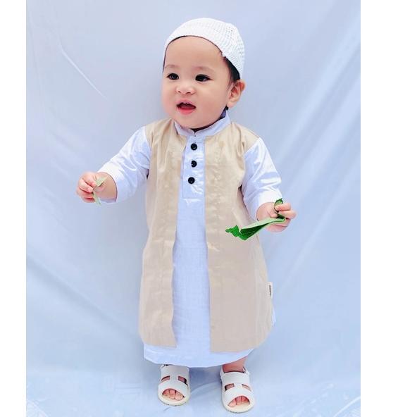 KOKO JUBAH MEWAH SNI LINEN BUKAN KAOS NOAH KOKO BAYI MUSLIM baju anak setelan bayi muslim cowo perle