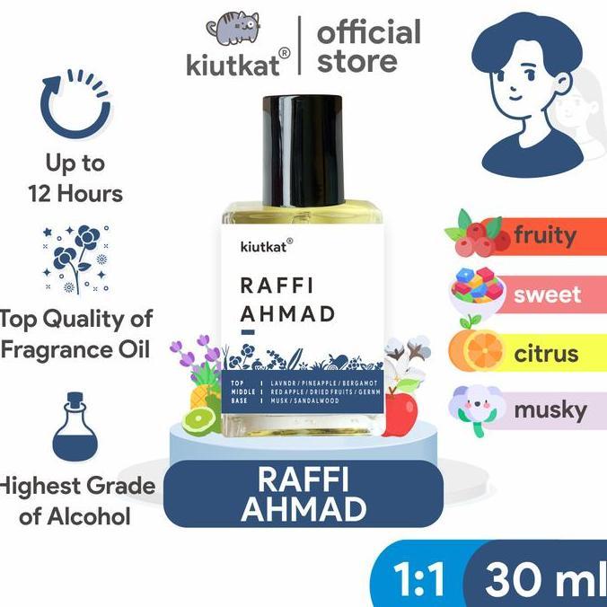Aroma- Raffi Ahmad By Kiutkat - Parfum Pria Original Isi 30Ml | Searah Raffi