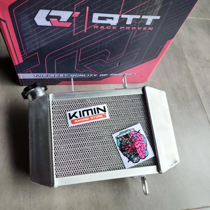 Radiator Qtt Mx King / Exciter Flat- Alumunium - Qtt Racing Original Dan Terpercaya