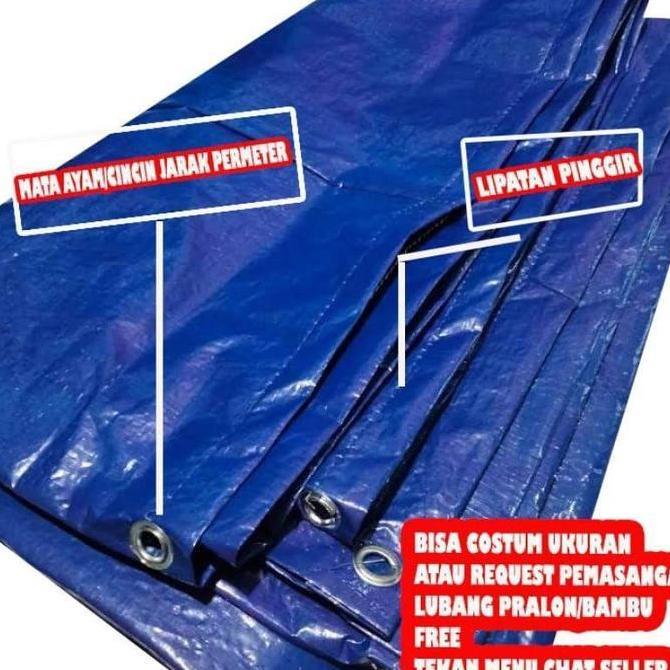 Terpal Top Quality A8 Ukuran 4x4 4x5 4x6 Meter Murah Ekonomis Tali Camping Outdoor Tenda Kursi Jemur
